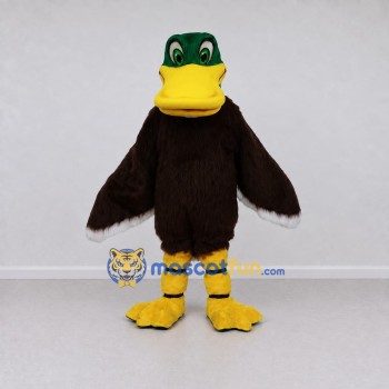 Custom Green and Brown Mallard Duck Character Mascot Costume Adult Full Body Suit for Wildlife Events Custom Green and Brown Mallard Duck Character Mascot Costume Adult Full Body Suit for Wildlife Events