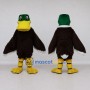 Custom Green and Brown Mallard Duck Character Mascot Costume Adult Full Body Suit for Wildlife Events