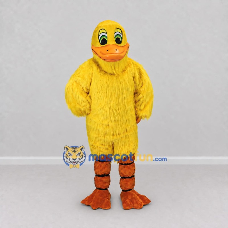 Custom Yellow and Orange Duck Character Mascot Costume Adult Full Body Suit for School Events Custom Yellow and Orange Duck Character Mascot Costume Adult Full Body Suit for School Events