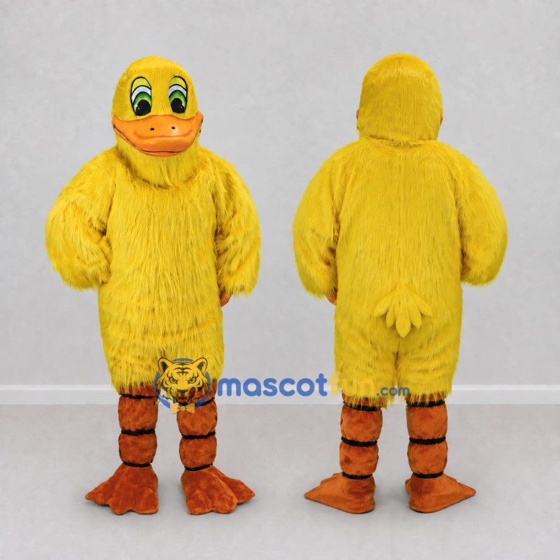 Custom Yellow and Orange Duck Character Mascot Costume Adult Full Body Suit for School Events Custom Yellow and Orange Duck Character Mascot Costume Adult Full Body Suit for School Events