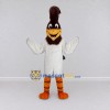 Custom White and Brown Crested Bird Character Mascot Costume Adult Full Body Suit for Theme Parties Custom White and Brown Crested Bird Character Mascot Costume Adult Full Body Suit for Theme Parties