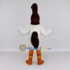 Custom White and Brown Crested Bird Character Mascot Costume Adult Full Body Suit for Theme Parties Custom White and Brown Crested Bird Character Mascot Costume Adult Full Body Suit for Theme Parties