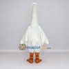 Custom White and Orange Goose Character Mascot Costume Adult Full Body Suit for Farm Events