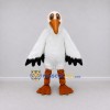 Custom White and Orange Seabird Character Mascot Costume Adult Full Body Suit for Ocean Events Custom White and Orange Seabird Character Mascot Costume Adult Full Body Suit for Ocean Events