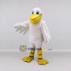 Custom White and Yellow Duck Character Mascot Costume Adult Full Body Suit for Farm Events
