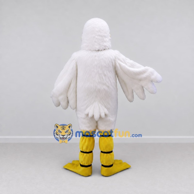 Custom White and Yellow Duck Character Mascot Costume Adult Full Body Suit for Farm Events