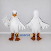 Custom White and Orange Seabird Character Mascot Costume Adult Full Body Suit for Ocean Events Custom White and Orange Seabird Character Mascot Costume Adult Full Body Suit for Ocean Events