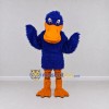 Custom Blue and Orange Duck Character Mascot Costume Adult Full Body Suit for School Events