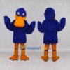Custom Blue and Orange Duck Character Mascot Costume Adult Full Body Suit for School Events