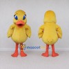 Custom Yellow and Orange Duck Character Mascot Costume Adult Full Body Suit for School Events