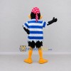 Custom Black and Blue Pirate Duck Character Mascot Costume Adult Full Body Suit for Theme Parties Custom Black and Blue Pirate Duck Character Mascot Costume Adult Full Body Suit for Theme Parties