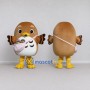 Custom Brown and White Owl Character with a Baby Sling Mascot Costume Adult Full Body Suit for School Events