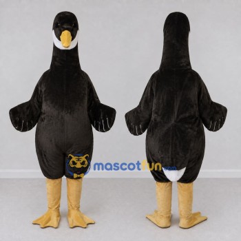 Custom Black and Yellow Goose Character Mascot Costume Adult Full Body Suit for Wildlife Events