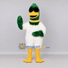 Custom Green and White Duck Character with Sunglasses Mascot Costume Adult Full Body Suit for Summer Events Custom Green and White Duck Character with Sunglasses Mascot Costume Adult Full Body Suit for Summer Events