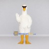 Custom White and Yellow Swan Character Mascot Costume Adult Full Body Suit for Wildlife Events Custom White and Yellow Swan Character Mascot Costume Adult Full Body Suit for Wildlife Events