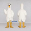 Custom White and Yellow Swan Character Mascot Costume Adult Full Body Suit for Wildlife Events Custom White and Yellow Swan Character Mascot Costume Adult Full Body Suit for Wildlife Events