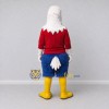 Custom White Red and Blue Eagle Character in Sportswear Mascot Costume Adult Full Body Suit for Sports Events Custom White Red and Blue Eagle Character in Sportswear Mascot Costume Adult Full Body Suit for Sports Events