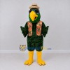 Custom Green and Yellow Parrot Character in a Floral Vest Mascot Costume Adult Full Body Suit for Summer Events Custom Green and Yellow Parrot Character in a Floral Vest Mascot Costume Adult Full Body Suit for Summer Events