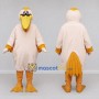 Custom Cream and Yellow Pelican Character Mascot Costume Adult Full Body Suit for Ocean Events
