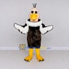 Custom Black and Cream Vulture Character Mascot Costume Adult Full Body Suit for Wildlife Events Custom Black and Cream Vulture Character Mascot Costume Adult Full Body Suit for Wildlife Events