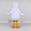 Custom White and Orange Duck Character Mascot Costume Adult Full Body Suit for School Events Custom White and Orange Duck Character Mascot Costume Adult Full Body Suit for School Events