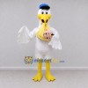 Custom White and Yellow Stork Character with a Baby Bundle Mascot Costume Adult Full Body Suit for Theme Parties Custom White and Yellow Stork Character with a Baby Bundle Mascot Costume Adult Full Body Suit for Theme Parties