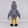 Custom Gray and Yellow Crested Bird Character Mascot Costume Adult Full Body Suit for School Events Custom Gray and Yellow Crested Bird Character Mascot Costume Adult Full Body Suit for School Events