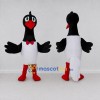Custom Black and White Stork Character with a Bow Tie Mascot Costume Adult Full Body Suit for Theme Parties Custom Black and White Stork Character with a Bow Tie Mascot Costume Adult Full Body Suit for Theme Parties