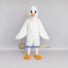 Custom White and Orange Bird Character Mascot Costume Adult Full Body Suit for School Events Custom White and Orange Bird Character Mascot Costume Adult Full Body Suit for School Events