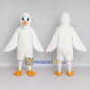 Custom White and Orange Bird Character Mascot Costume Adult Full Body Suit for School Events Custom White and Orange Bird Character Mascot Costume Adult Full Body Suit for School Events
