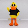 Custom Yellow and Black Duck Character in a T-Shirt Mascot Costume Adult Full Body Suit for School Events Custom Yellow and Black Duck Character in a T-Shirt Mascot Costume Adult Full Body Suit for School Events