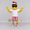 Custom Yellow and Red Chicken Character with Sunglasses Mascot Costume Adult Full Body Suit for Summer Events Custom Yellow and Red Chicken Character with Sunglasses Mascot Costume Adult Full Body Suit for Summer Events