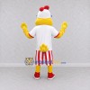 Custom Yellow and Red Chicken Character with Sunglasses Mascot Costume Adult Full Body Suit for Summer Events Custom Yellow and Red Chicken Character with Sunglasses Mascot Costume Adult Full Body Suit for Summer Events
