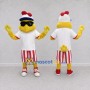 Custom Yellow and Red Chicken Character with Sunglasses Mascot Costume Adult Full Body Suit for Summer Events