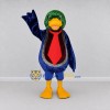 Custom Green and Blue Duck Character in a Suit Mascot Costume Adult Full Body Suit for Theme Parties Custom Green and Blue Duck Character in a Suit Mascot Costume Adult Full Body Suit for Theme Parties