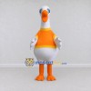 Custom White and Orange Goose Character in a Shirt Mascot Costume Adult Full Body Suit for Farm Events Custom White and Orange Goose Character in a Shirt Mascot Costume Adult Full Body Suit for Farm Events
