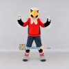Custom White and Red Eagle Character in Sportswear Mascot Costume Adult Full Body Suit for Sports Events Custom White and Red Eagle Character in Sportswear Mascot Costume Adult Full Body Suit for Sports Events