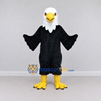 Custom Black and White Bald Eagle Character Mascot Costume Adult Full Body Suit for Sports Events Custom Black and White Bald Eagle Character Mascot Costume Adult Full Body Suit for Sports Events