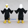 Custom Black and White Bald Eagle Character Mascot Costume Adult Full Body Suit for Sports Events
