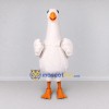 Custom White and Orange Goose Character Mascot Costume Adult Full Body Suit for Farm Events Custom White and Orange Goose Character Mascot Costume Adult Full Body Suit for Farm Events