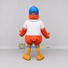 Custom Orange and White Duck Character in a Baseball Jersey Mascot Costume Adult Full Body Suit for Sports Events Custom Orange and White Duck Character in a Baseball Jersey Mascot Costume Adult Full Body Suit for Sports Events