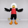 Custom Black White and Red Eagle Character in a Jersey Mascot Costume Adult Full Body Suit for Sports Events Custom Black White and Red Eagle Character in a Jersey Mascot Costume Adult Full Body Suit for Sports Events