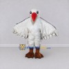 Custom White and Gray Seabird Character Mascot Costume Adult Full Body Suit for Ocean Events Custom White and Gray Seabird Character Mascot Costume Adult Full Body Suit for Ocean Events