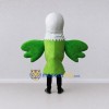 Custom White and Green Eagle Character Mascot Costume Adult Full Body Suit for School Events Custom White and Green Eagle Character Mascot Costume Adult Full Body Suit for School Events