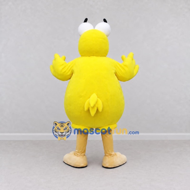 Custom Yellow and Cream Bird Character Mascot Costume Adult Full Body Suit for School Events Custom Yellow and Cream Bird Character Mascot Costume Adult Full Body Suit for School Events