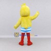 Custom Yellow and Blue Duck Character in Striped Shorts Mascot Costume Adult Full Body Suit for Summer Events Custom Yellow and Blue Duck Character in Striped Shorts Mascot Costume Adult Full Body Suit for Summer Events