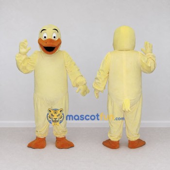 Custom Yellow and Orange Duck Character Mascot Costume Adult Full Body Suit for School Events