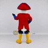 Custom White and Red Eagle Character in a Tricorn Hat Mascot Costume Adult Full Body Suit for Theme Parties Custom White and Red Eagle Character in a Tricorn Hat Mascot Costume Adult Full Body Suit for Theme Parties