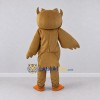 Custom Tan and Brown Owl Character Mascot Costume Adult Full Body Suit for School Events Custom Tan and Brown Owl Character Mascot Costume Adult Full Body Suit for School Events