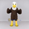 Custom Brown and White Bald Eagle Character Mascot Costume Adult Full Body Suit for Sports Events